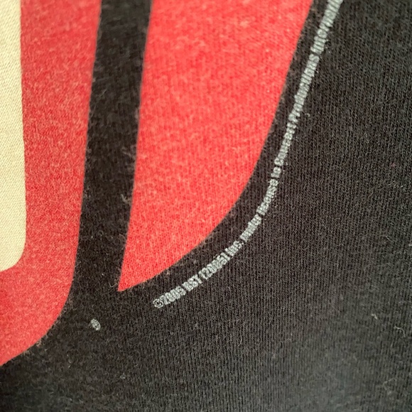 Chaser Rolling Stones Tongue Graphic Tee Black Vintage 2006 Unisex Size L - Picture 3 of 7